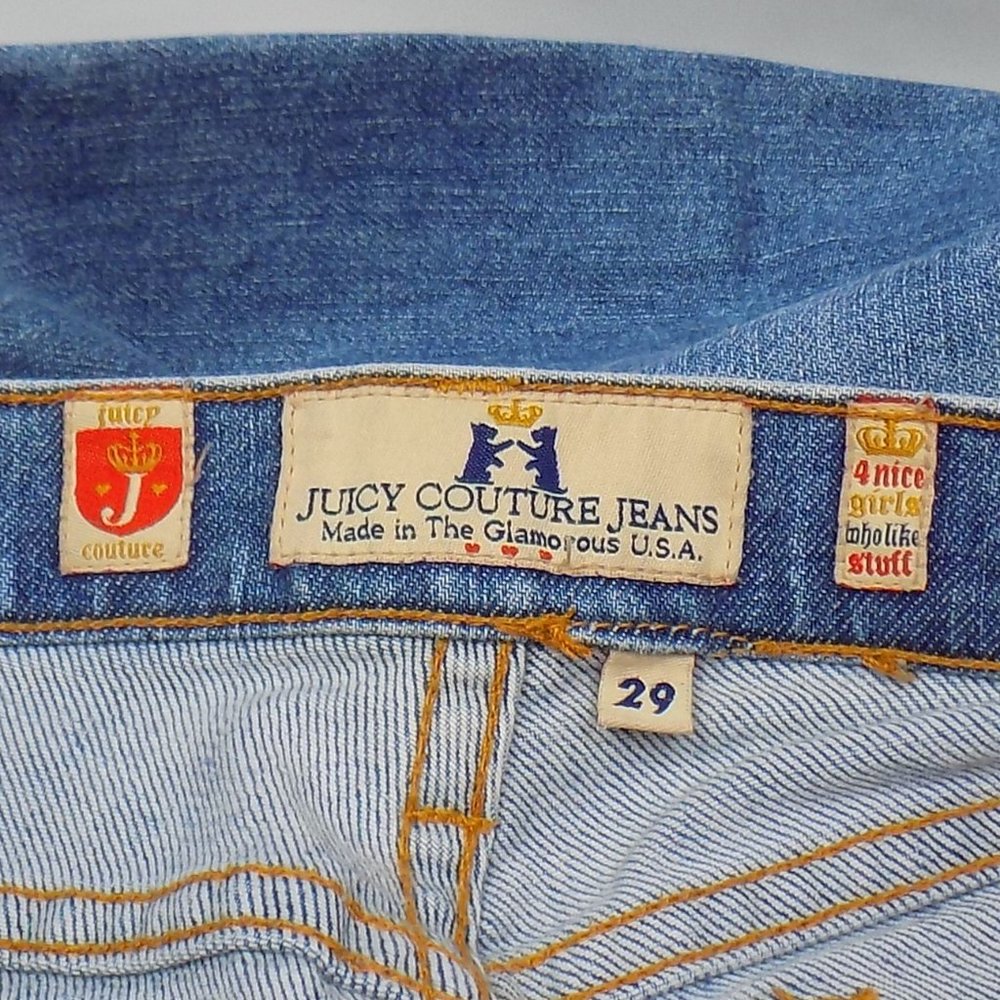 Vintage Juicy Couture Denim Capri Jeans Size 29 - Picture 6 of 13